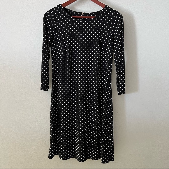 Tommy Hilfiger Dresses & Skirts - Tommy Hilfiger Black and White Polka Dot Mini Dress Sz 6 back zip